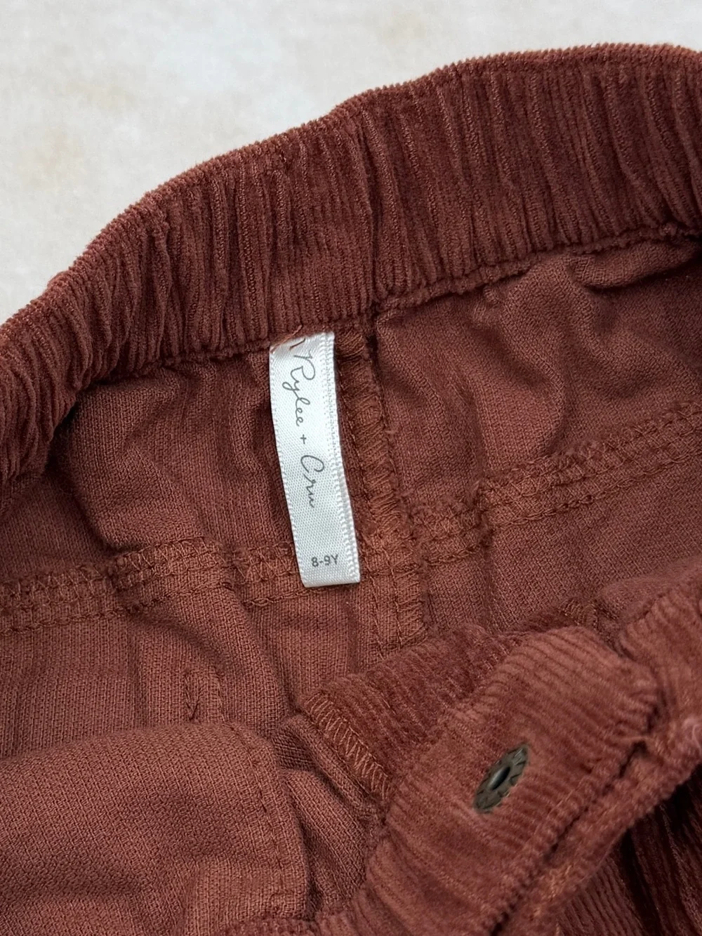 Rylee + Cru Brown Lightweight Corduroy Pants